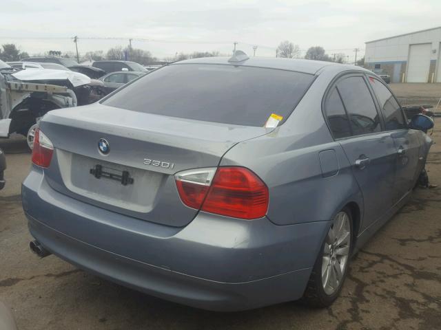 WBAVB33566KR74648 - 2006 BMW 330 I BLUE photo 4