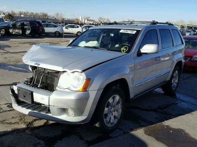 1J8HR58228C131686 - 2008 JEEP GRAND CHER SILVER photo 2