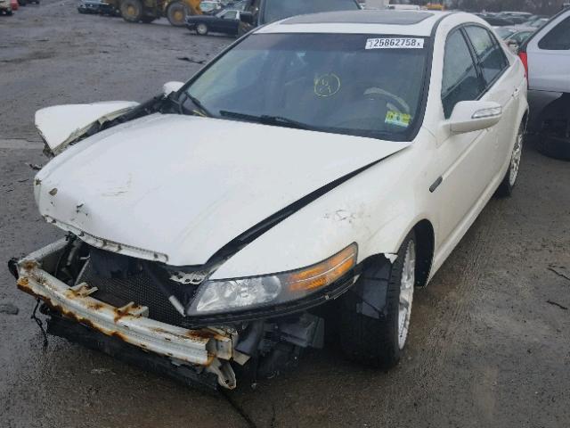 19UUA66227A044906 - 2007 ACURA TL WHITE photo 2