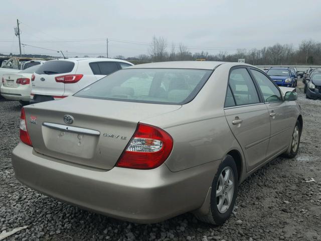 4T1BE30K93U696587 - 2003 TOYOTA CAMRY LE GOLD photo 4