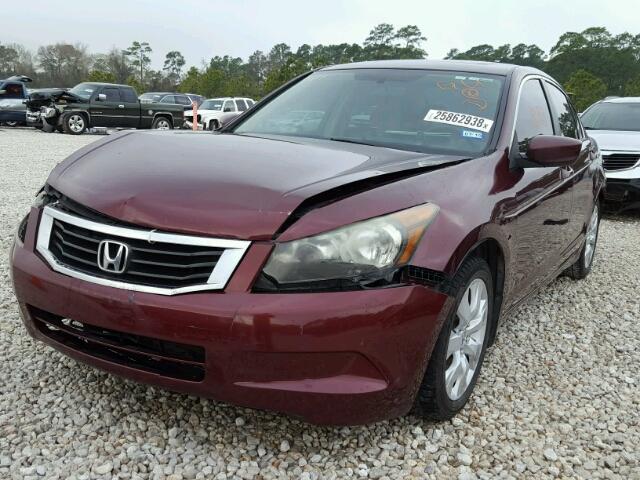 1HGCP26759A064827 - 2009 HONDA ACCORD EX MAROON photo 2