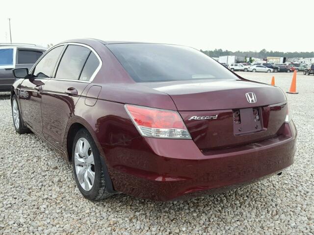 1HGCP26759A064827 - 2009 HONDA ACCORD EX MAROON photo 3