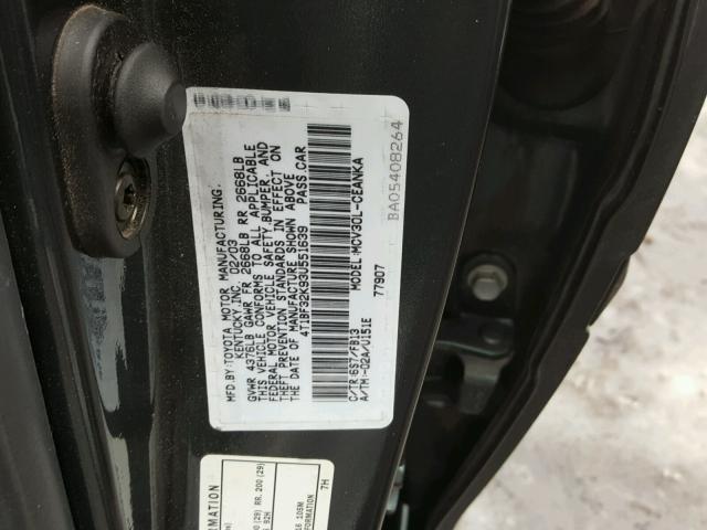 4T1BF32K93U551639 - 2003 TOYOTA CAMRY LE GREEN photo 10