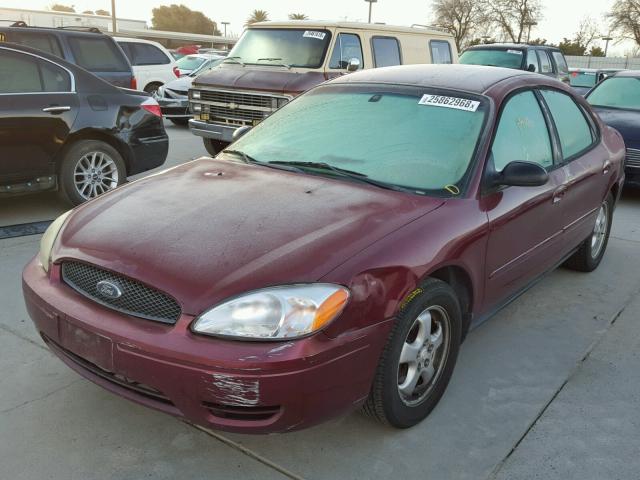 1FAFP53205A119190 - 2005 FORD TAURUS SE BURGUNDY photo 2