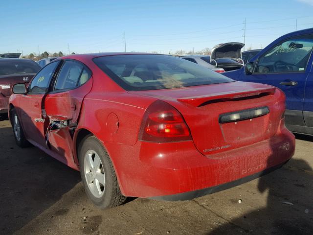 2G2WP552271183434 - 2007 PONTIAC GRAND PRIX RED photo 3