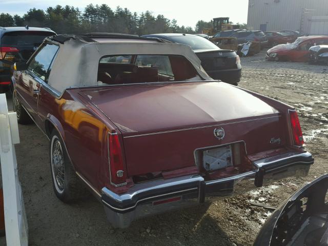 1G6AL6784EE630675 - 1984 CADILLAC ELDORADO B RED photo 3