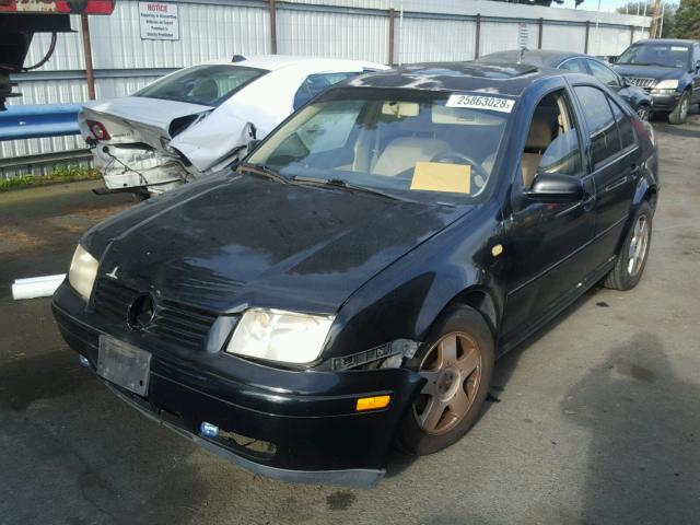 3VWSC29M3XM045617 - 1999 VOLKSWAGEN JETTA GLS BLACK photo 2