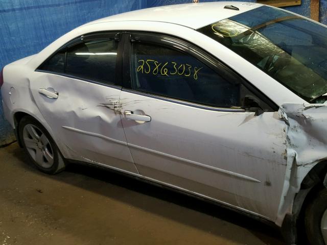 1G2ZG57B494119848 - 2009 PONTIAC G6 WHITE photo 9