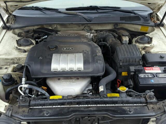 KNAGD126545343533 - 2004 KIA OPTIMA LX CREAM photo 7