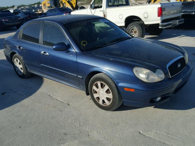 KMHWF25H53A870419 - 2003 HYUNDAI SONATA GL BLUE photo 1