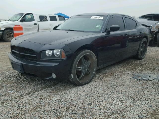 2B3KA43R08H184047 - 2008 DODGE CHARGER BLACK photo 2