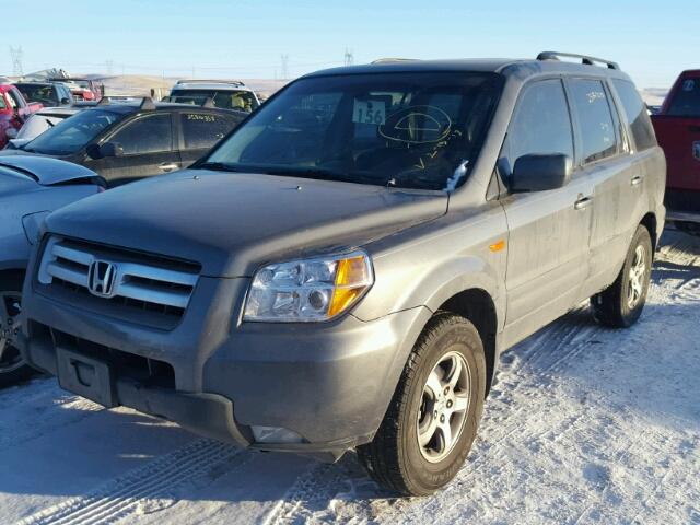 5FNYF28577B033375 - 2007 HONDA PILOT EXL GRAY photo 2