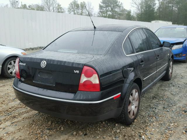 WVWRH63B62P294126 - 2002 VOLKSWAGEN PASSAT GLX BLACK photo 4