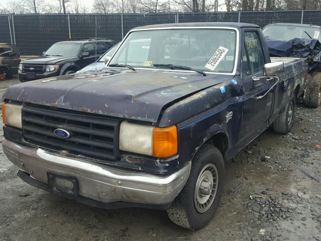 1FTDF15Y5JNA40499 - 1988 FORD F150 BLUE photo 2