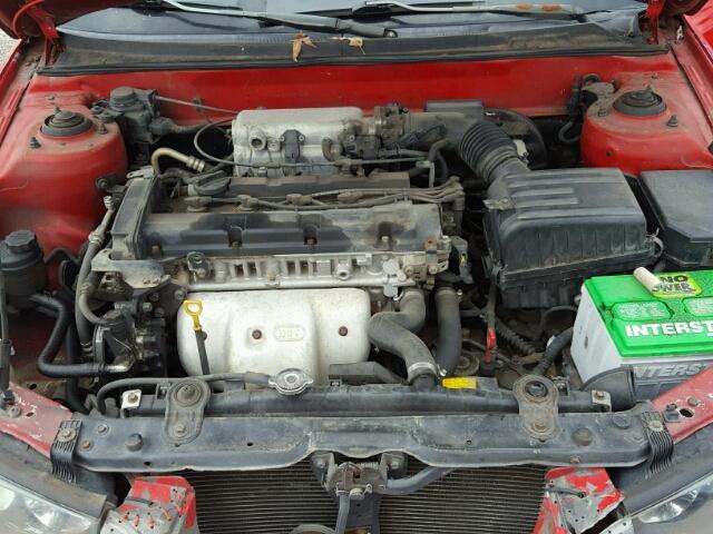 KMHDN45D43U673601 - 2003 HYUNDAI ELANTRA GL RED photo 7