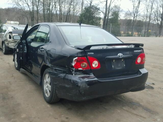 1NXBR32E46Z568094 - 2006 TOYOTA COROLLA CE BLACK photo 3