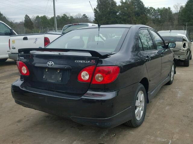 1NXBR32E46Z568094 - 2006 TOYOTA COROLLA CE BLACK photo 4