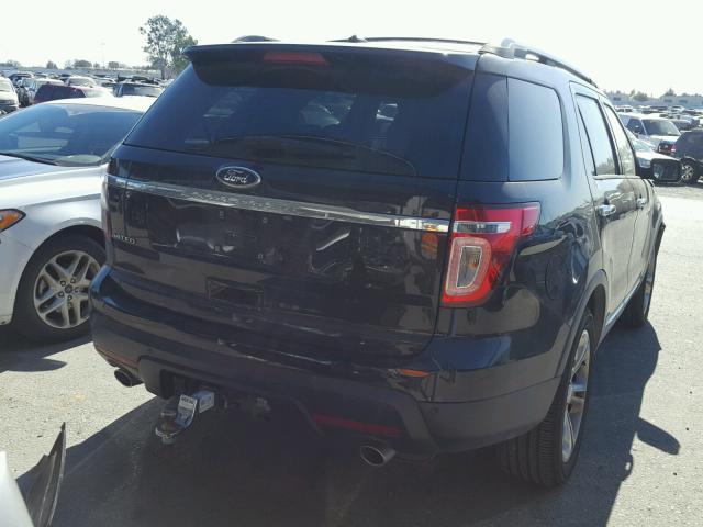 1FM5K7F80EGB90348 - 2014 FORD EXPLORER L BROWN photo 4