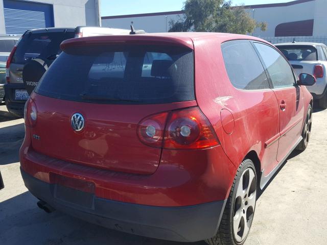 WVWEV71K56W099260 - 2006 VOLKSWAGEN NEW GTI RED photo 4