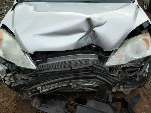 5J6RE483X9L014041 - 2009 HONDA CR-V LX SILVER photo 7