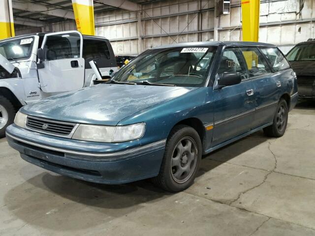 4S3BJ6333R6948286 - 1994 SUBARU LEGACY L/A GREEN photo 2