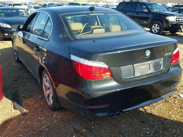 WBANU53598CT02800 - 2008 BMW 528 I BLACK photo 3