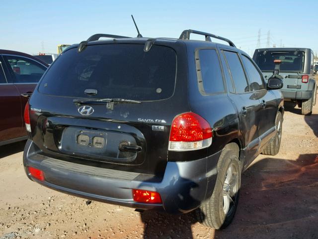 KM8SC13E55U863224 - 2005 HYUNDAI SANTA FE G BLACK photo 4