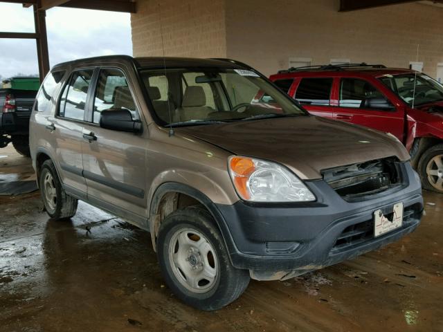 JHLRD68474C013311 - 2004 HONDA CR-V LX BROWN photo 1