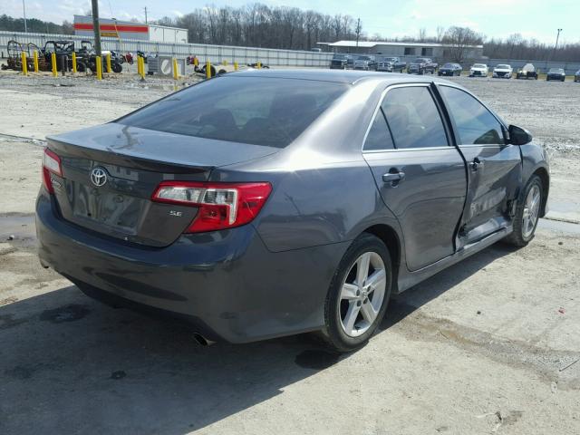 4T1BF1FK3DU689578 - 2013 TOYOTA CAMRY L CHARCOAL photo 4