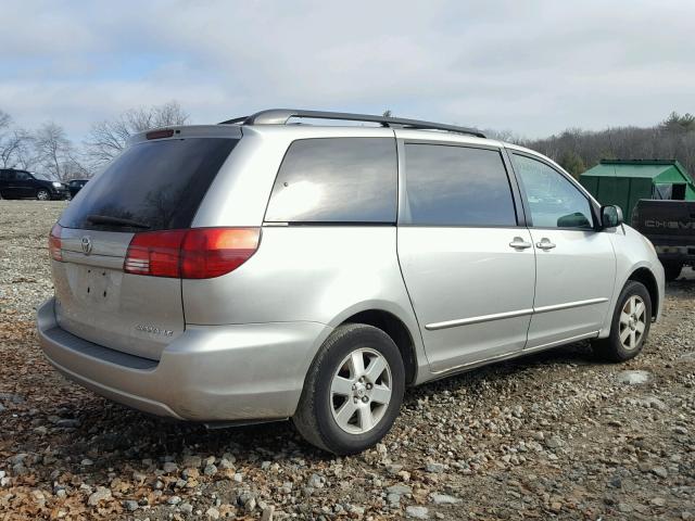 5TDZA23C14S131477 - 2004 TOYOTA SIENNA CE SILVER photo 4