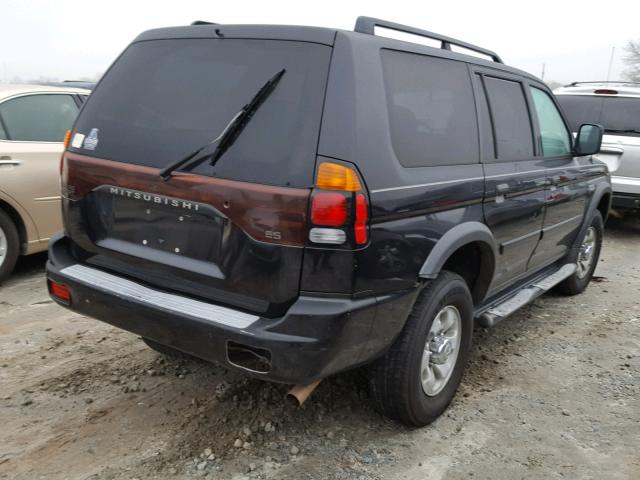 JA4LS21H42J066887 - 2002 MITSUBISHI MONTERO SP BLACK photo 4