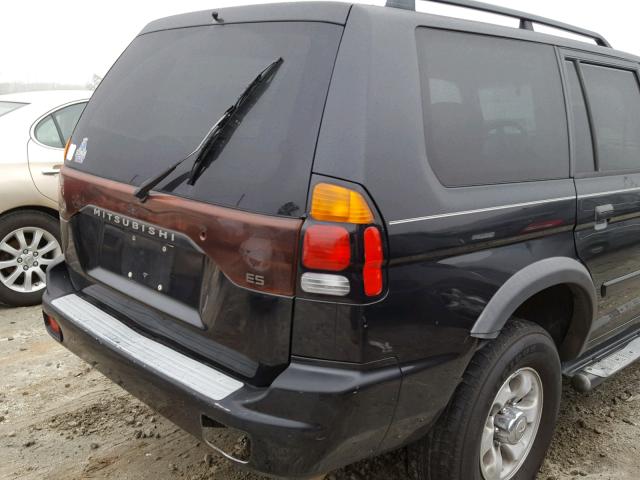 JA4LS21H42J066887 - 2002 MITSUBISHI MONTERO SP BLACK photo 9