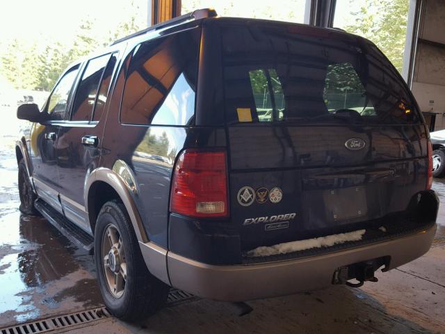 1FMZU74W02ZA95656 - 2002 FORD EXPLORER E BLACK photo 3