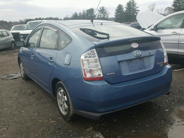 JTDKB20U477615766 - 2007 TOYOTA PRIUS BLUE photo 3