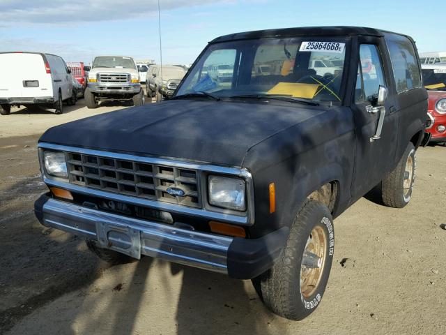 1FMCU14S8FUC49467 - 1985 FORD BRONCO II BLACK photo 2