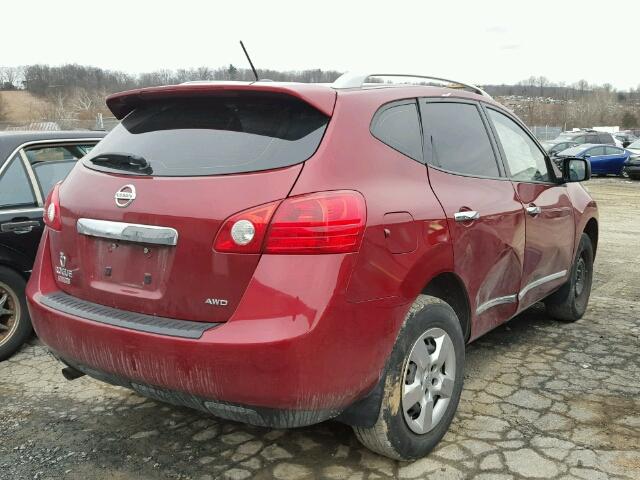 JN8AS5MV3EW703392 - 2014 NISSAN ROGUE SELE RED photo 4