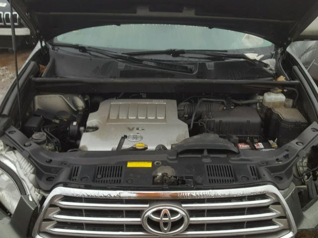 JTEES42A782096668 - 2008 TOYOTA HIGHLANDER GREEN photo 7