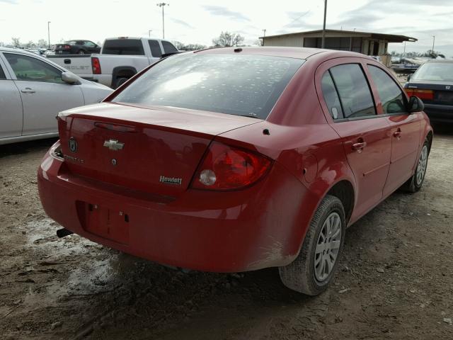 1G1AK58F187272489 - 2008 CHEVROLET COBALT LS RED photo 4