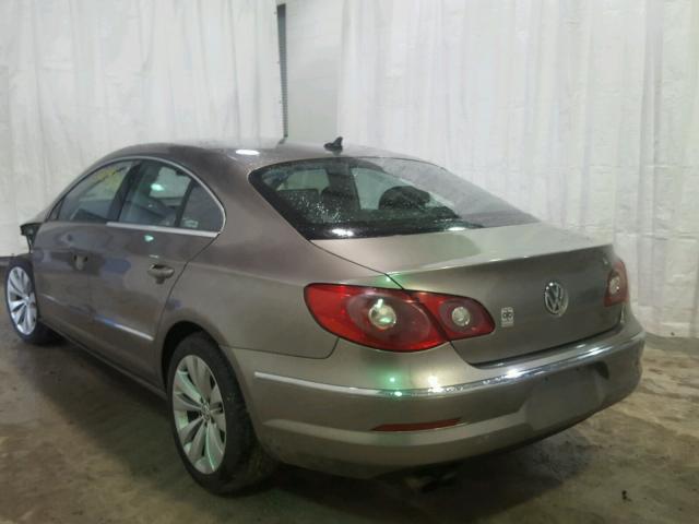 WVWML73C29E520000 - 2009 VOLKSWAGEN CC SPORT GRAY photo 3