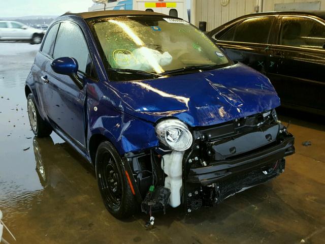 3C3CFFDR4DT743233 - 2013 FIAT 500 POP BLUE photo 1