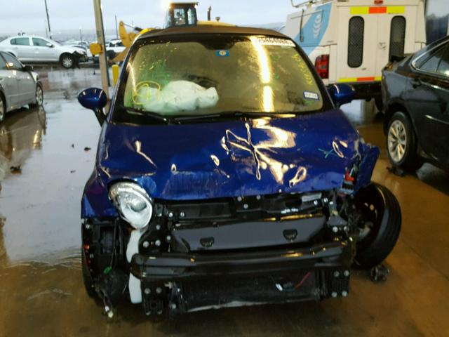 3C3CFFDR4DT743233 - 2013 FIAT 500 POP BLUE photo 9