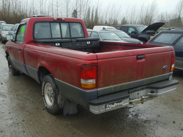 1FTCR10U0PPB36514 - 1993 FORD RANGER MAROON photo 3