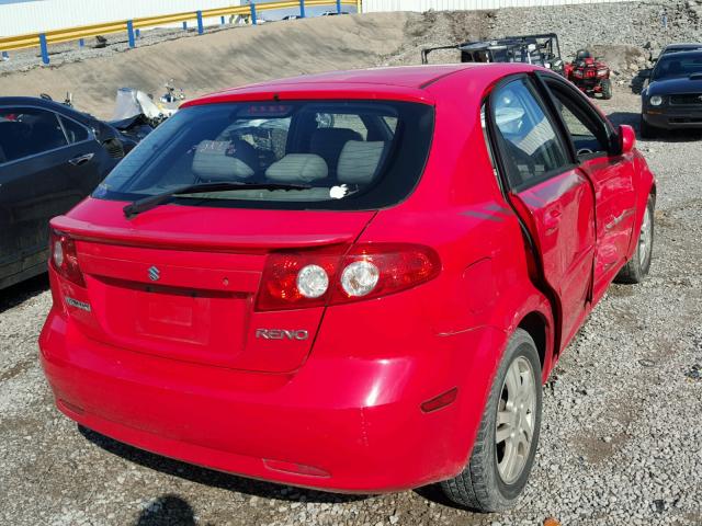 KL5JD66Z87K644142 - 2007 SUZUKI RENO BASE RED photo 4