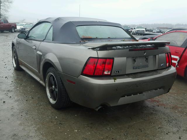 1FAFP45X61F240936 - 2001 FORD MUSTANG GT SILVER photo 3