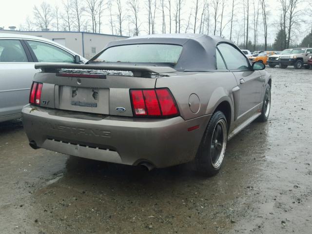 1FAFP45X61F240936 - 2001 FORD MUSTANG GT SILVER photo 4