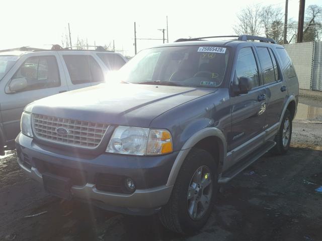 1FMDU74W85UA76591 - 2005 FORD EXPLORER E BLUE photo 2