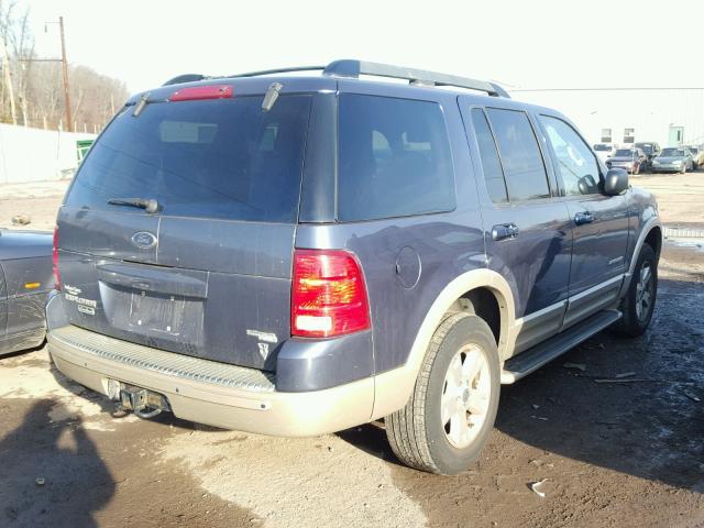 1FMDU74W85UA76591 - 2005 FORD EXPLORER E BLUE photo 4