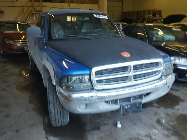 1B7GG22X3WS654245 - 1998 DODGE DAKOTA BLUE photo 1