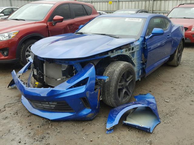 1G1FB1RX0H0183544 - 2017 CHEVROLET CAMARO LT BLUE photo 2