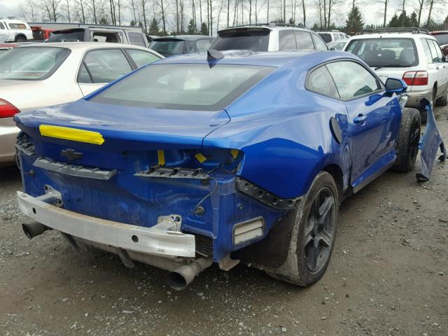 1G1FB1RX0H0183544 - 2017 CHEVROLET CAMARO LT BLUE photo 4